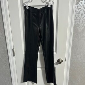 Black  Faux Leather Pants